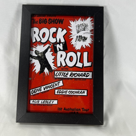Other - Little Richard Rock N Roll 1st Australian Tour 1957 Framed Art Print 4.5x6.5